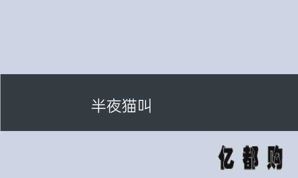 半夜猫叫有什么预兆（半夜猫叫为什么不能去看）