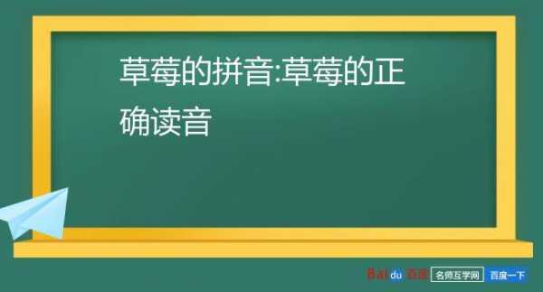 草莓的拼音是什么,草莓的拼音是什么拼音怎么写 