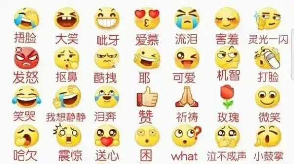 各表情图代表什么意思（各种表情包代表什么）