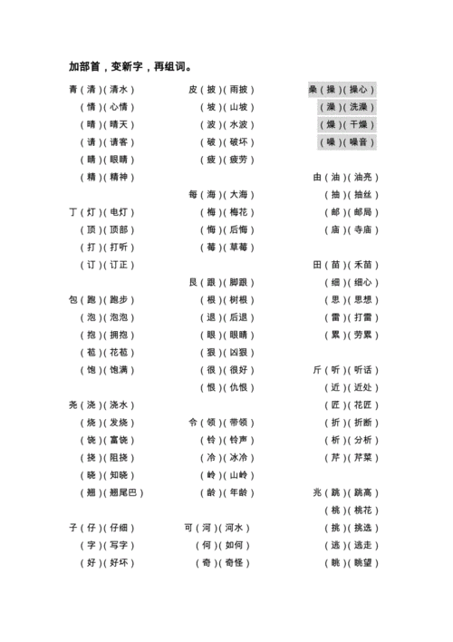 平加什么偏旁变新字