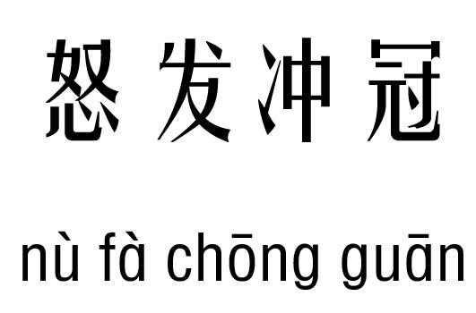 怒发什么,怒发什么成语四个字 