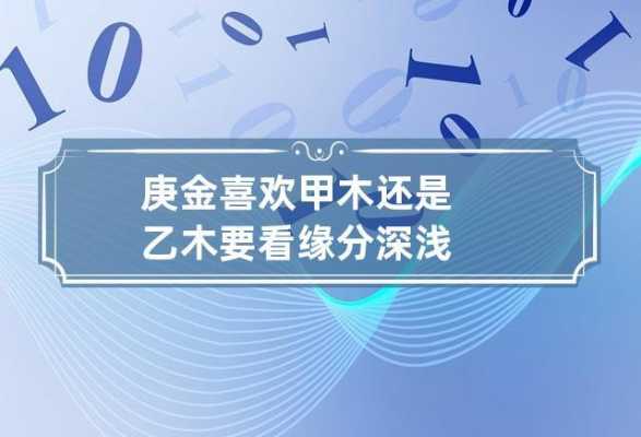  庚金男为什么喜欢甲木「庚金男为什么喜欢乙木」