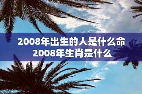 2008年出生的人是什么命,2008年出生的人是什么命运 